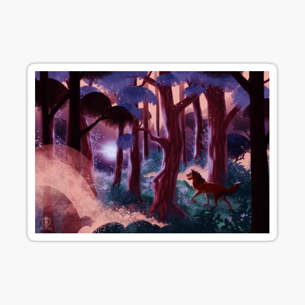light trail Sticker
