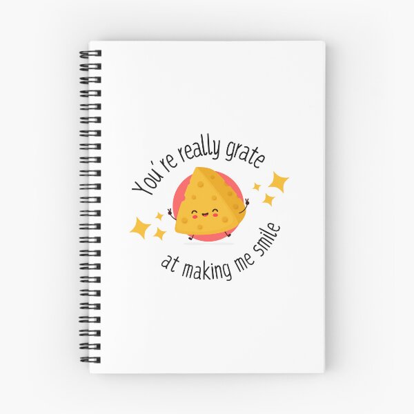 Item preview, You're Really Grate At Making Me Smile Funny Food Cheese Pun designed and sold by BerryTeeShop.