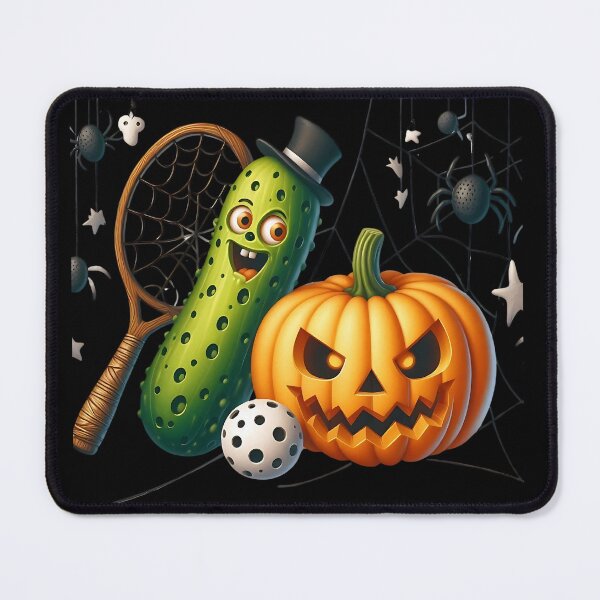 Item preview, Pickleball And Pumpkin Celebrating Halloween Xmas Pickleball Paddle designed and sold by Smix Pixels.