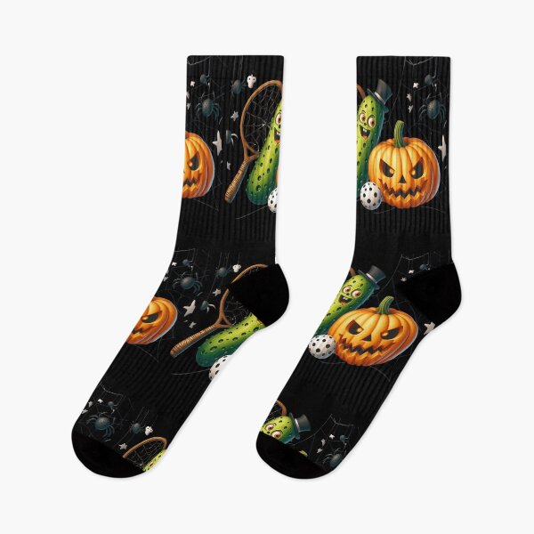Item preview, Pickleball And Pumpkin Celebrating Halloween Xmas Pickleball Paddle designed and sold by Smix Pixels.