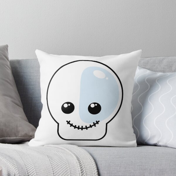 Aperçu de l'œuvre Tête de mort sympathique, crâne mignon et heureux, squelette kawaii créée et vendue par esullivan.