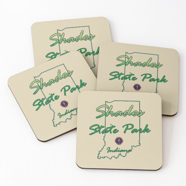 Item preview, Shades State Park Indiana map designed and sold by studioss76.