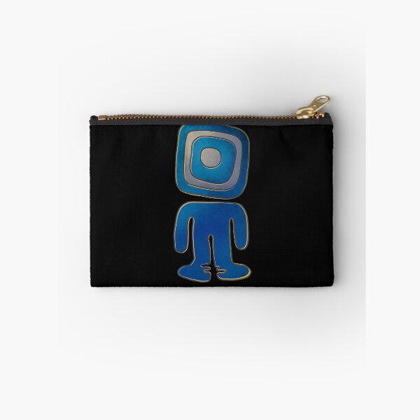 Item preview, Blue human figure Mexican flat stamp  designed and sold by DaveDanchuk.
