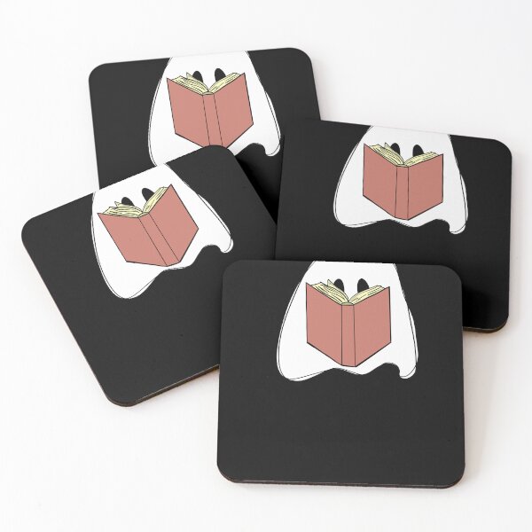 Item preview, Cute reading ghost designed and sold by Mabel May.