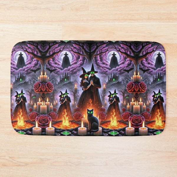 Item preview, Enchanted Sacred Union: A Witch Couple's Halloween in the Mystical Woods designed and sold by Meta2Physical.