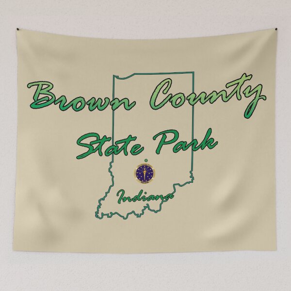 Item preview, Brown County State Park Indiana map designed and sold by studioss76.