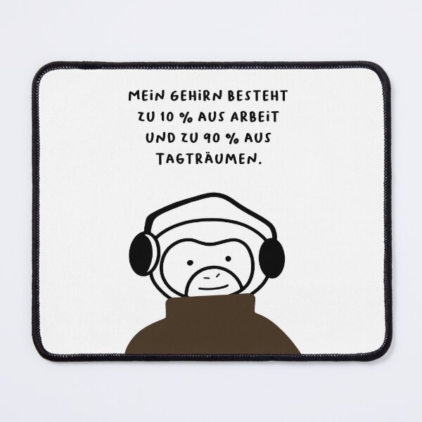 Item preview, Mein Gehirn besteht zu 10 % aus Arbeit und zu 90 % aus Tagträumen | Handwritten-style Font designed and sold by RM-Journey.
