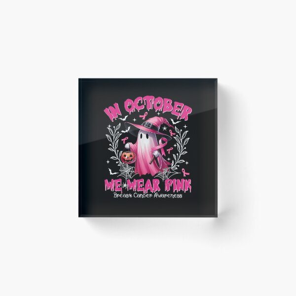 Item preview, In October We Wear Pink Ghosts For Breast Cancer designed and sold by BASKF.