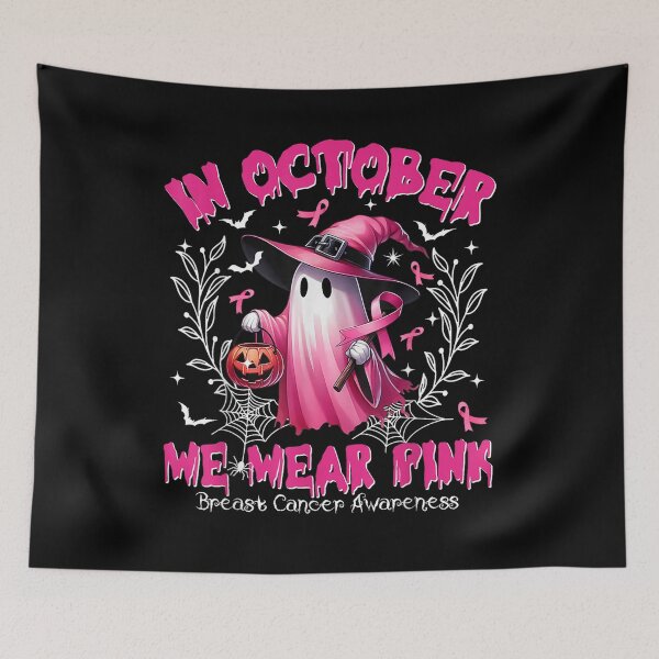 Item preview, In October We Wear Pink Ghosts For Breast Cancer designed and sold by BASKF.