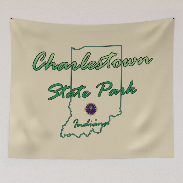 Item preview, Charlestown State Park Indiana map designed and sold by studioss76.