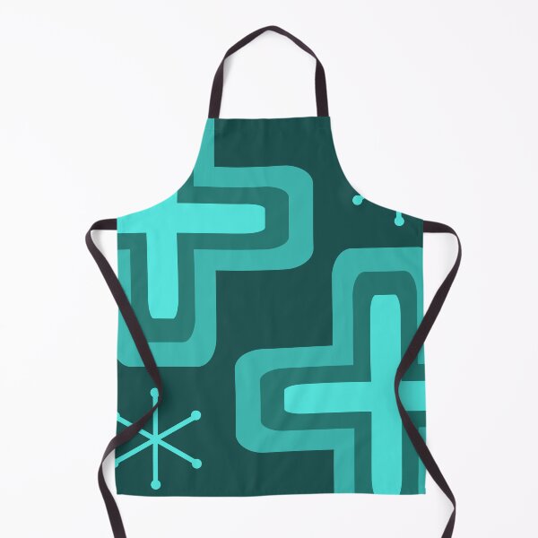 Item preview, Mid Century Modern Crosses Teal designed and sold by thepixelgarden.