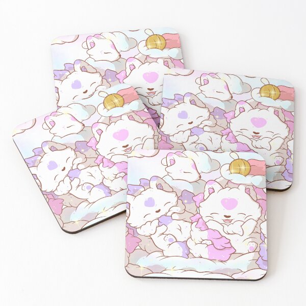Item preview, Kawaii kitsunes and clouds designed and sold by mind over morgan .