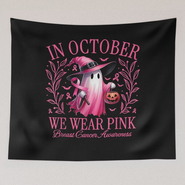 Item preview, In October We Wear Pink Ghosts For Breast Cancer designed and sold by BASKF.
