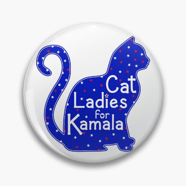 Item preview, Cat Ladies for Kamala 2024 Presidential Election designed and sold by JoyfulJen.