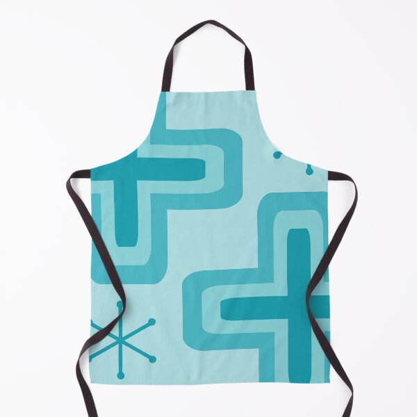 Item preview, Mid Century Modern Crosses Turquoise designed and sold by thepixelgarden.