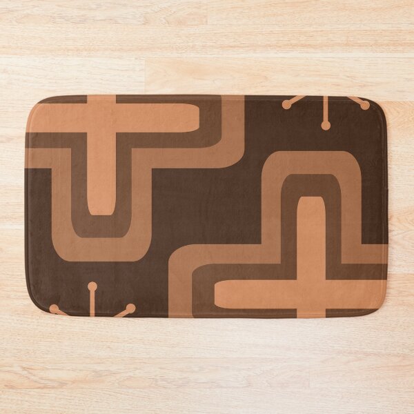 Item preview, Mid Century Modern Crosses Brown designed and sold by thepixelgarden.