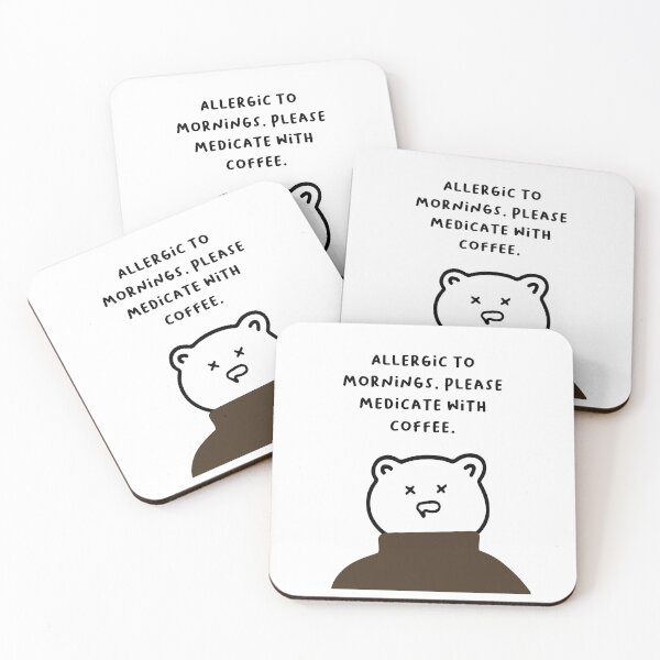Item preview, Allergic to mornings. Please medicate with coffee. | Handwritten-style Font designed and sold by RM-Journey.