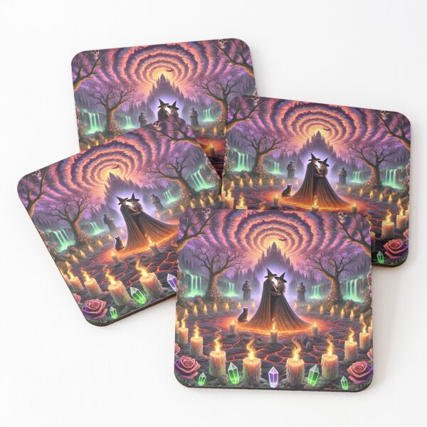 Item preview, Eternal Flames of Love: The Witch Couple's Sacred Halloween Union - Part II designed and sold by Meta2Physical.