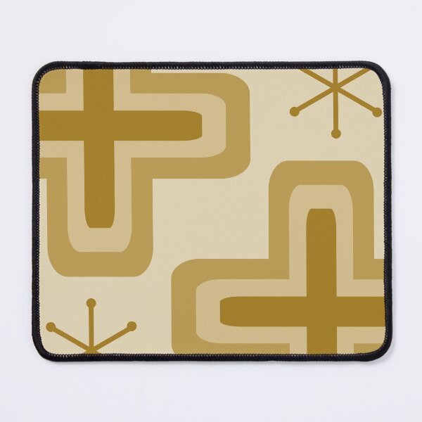 Item preview, Mid Century Modern Crosses Gold designed and sold by thepixelgarden.