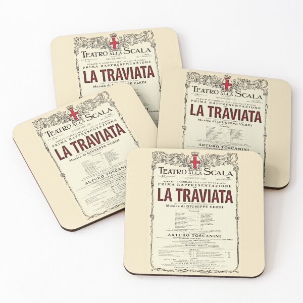 Item preview, Vintage-Style La Scala La Traviata Opera Poster designed and sold by travelwitheric.