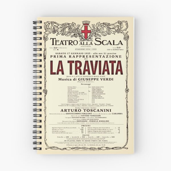 Item preview, Vintage-Style La Scala La Traviata Opera Poster designed and sold by travelwitheric.