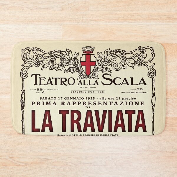 Item preview, Vintage-Style La Scala La Traviata Opera Poster designed and sold by travelwitheric.