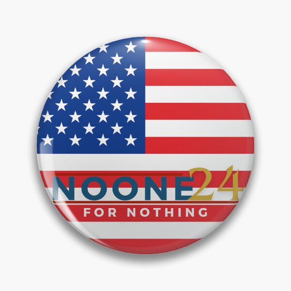 Item preview, Noone for nothing, Nobody for president, funny election pattern designed and sold by ZaniokoDesign.