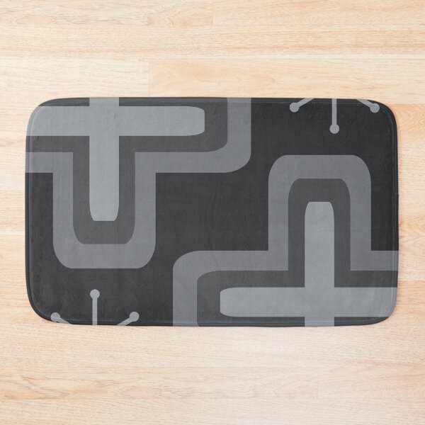 Item preview, Mid Century Modern Crosses Dark Gray designed and sold by thepixelgarden.