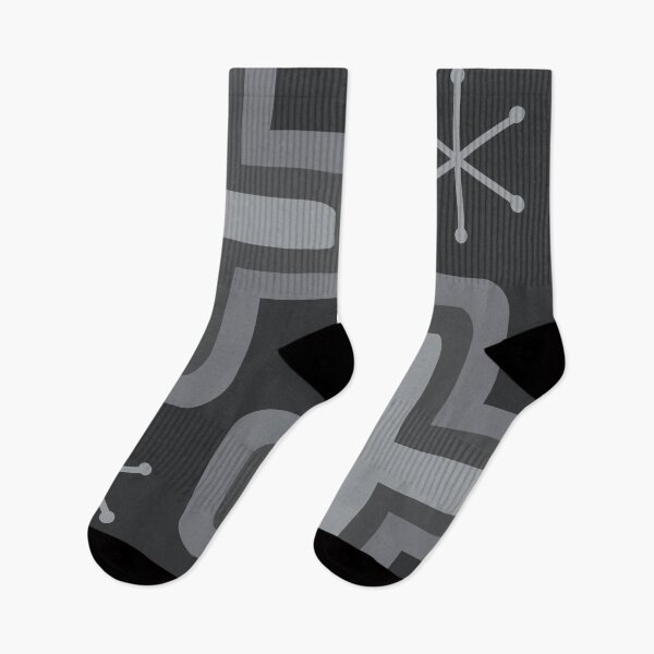 Item preview, Mid Century Modern Crosses Dark Gray designed and sold by thepixelgarden.