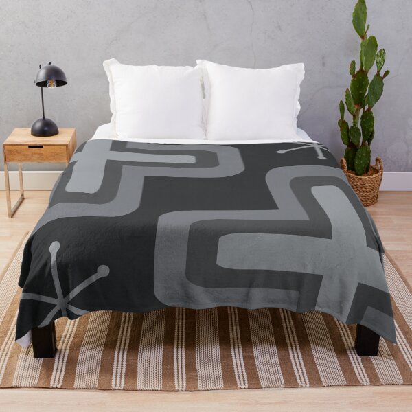 Item preview, Mid Century Modern Crosses Dark Gray designed and sold by thepixelgarden.