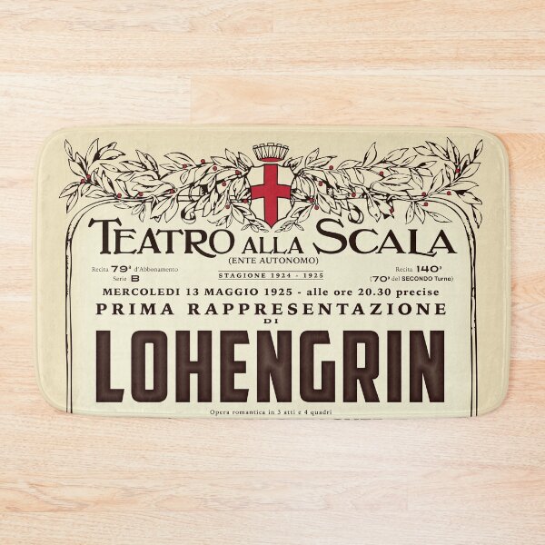 Item preview, Vintage-Style La Scala Lohengrin Opera Poster designed and sold by travelwitheric.