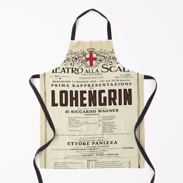 Item preview, Vintage-Style La Scala Lohengrin Opera Poster designed and sold by travelwitheric.