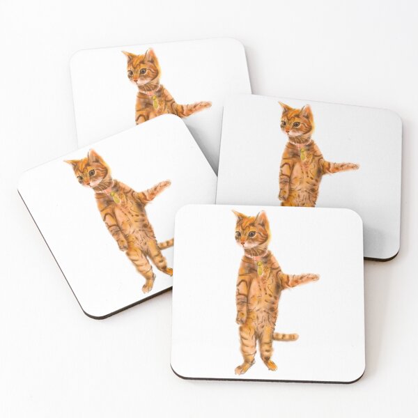 Item preview, Standing Orange Cat designed and sold by QuirkyCritterCo.