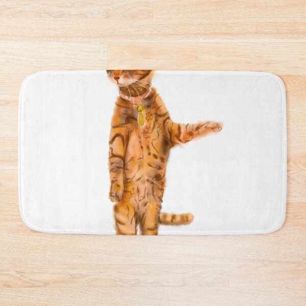 Item preview, Standing Orange Cat designed and sold by QuirkyCritterCo.