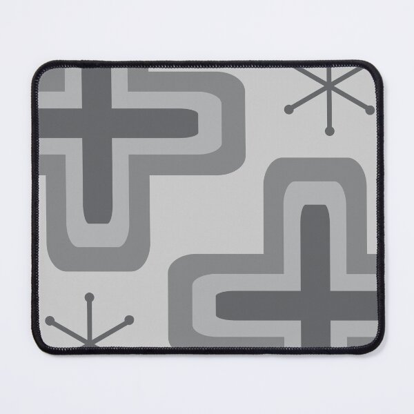 Item preview, Mid Century Modern Crosses Light Gray designed and sold by thepixelgarden.