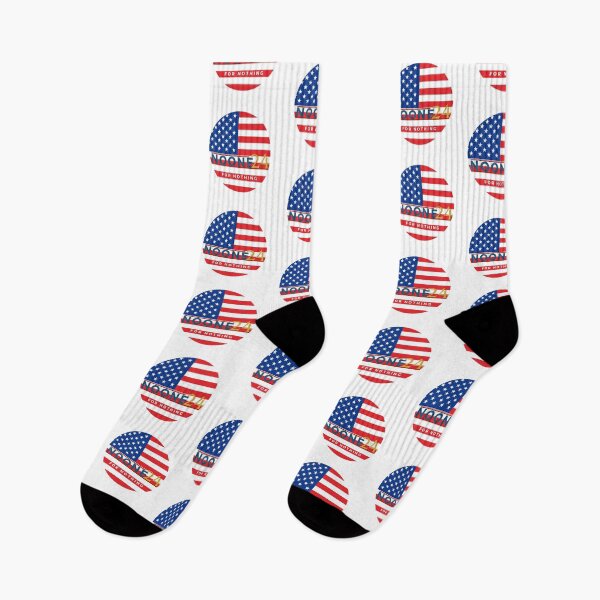 Item preview, Noone for nothing, Nobody for president, funny election pattern designed and sold by ZaniokoDesign.