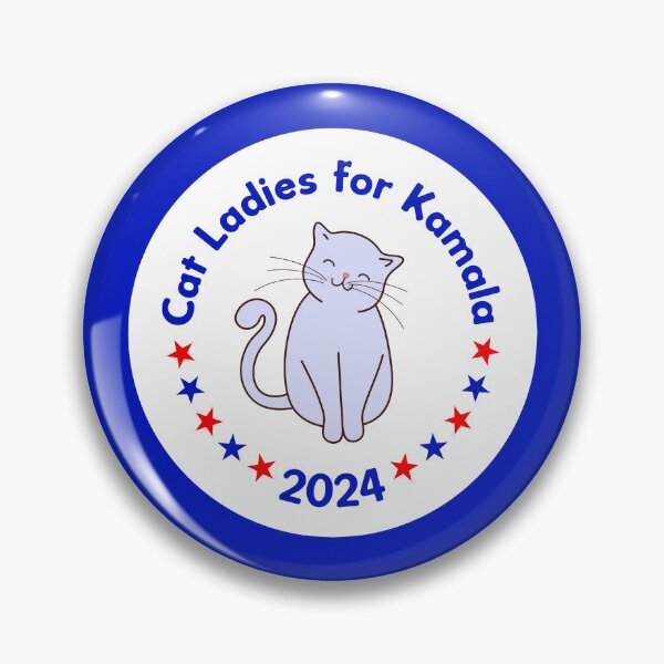 Item preview, Cat Ladies for Kamala 2024 Election designed and sold by JoyfulJen.