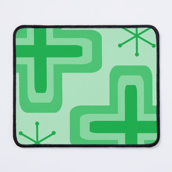 Item preview, Mid Century Modern Crosses Green designed and sold by thepixelgarden.