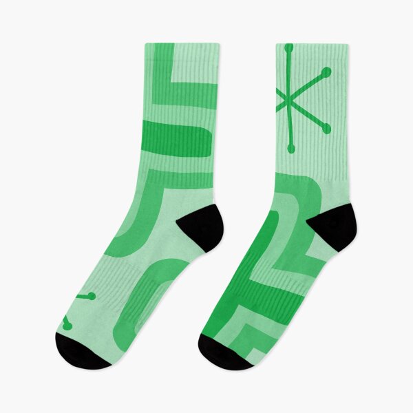 Item preview, Mid Century Modern Crosses Green designed and sold by thepixelgarden.