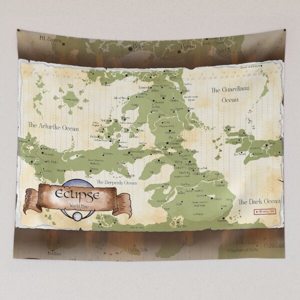 Item preview, Eclipse World Map 2024 Edition designed and sold by etcherSketch.