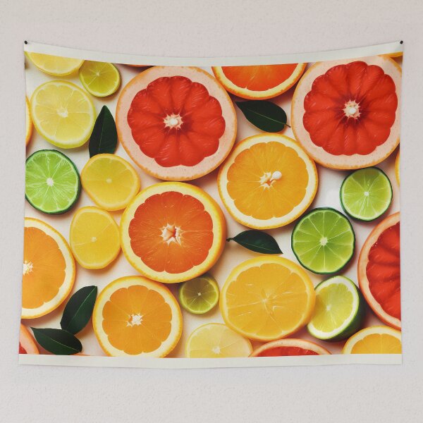 Item preview, sliced mixed citrus fruits like background, concept of healthy eating, dieting, top down designed and sold by Gabi.Media.