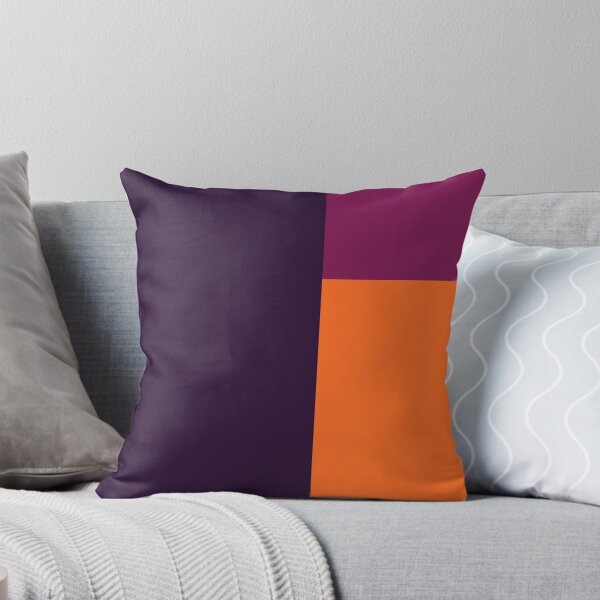 Item preview, Bold Modern Color Block in Dark Purple, Mauve and Orange designed and sold by Deutschic.
