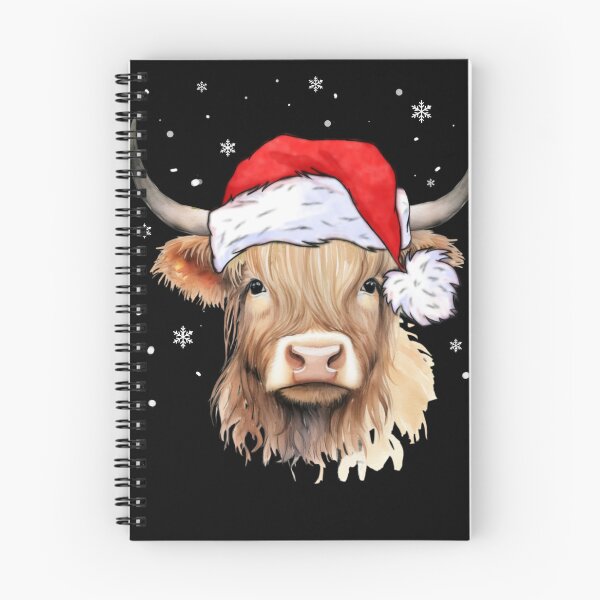 Item preview, Xmas Scottish Highland Cow Christmas Santa Hat men women kids designed and sold by Taylor ART.
