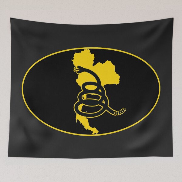 Item preview, THAILAND - Freedom Is The Superpower - Modern Gadsden Snake Flag - Dont Tread On Me design designed and sold by pelagio.