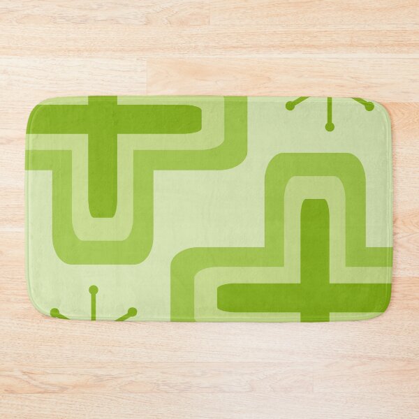 Item preview, Mid Century Modern Crosses Chartreuse designed and sold by thepixelgarden.