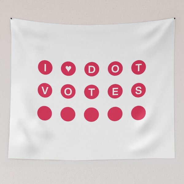 Item preview, i love dot votes - UX Designer | Product Designer | UI Designer Stickers designed and sold by PoshPixel.
