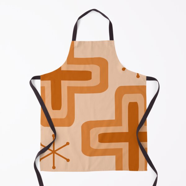 Item preview, Mid Century Modern Crosses Light Orange designed and sold by thepixelgarden.