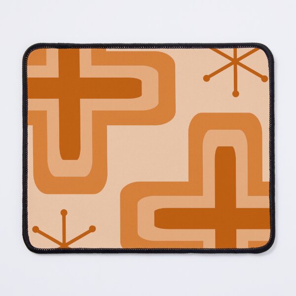 Item preview, Mid Century Modern Crosses Light Orange designed and sold by thepixelgarden.