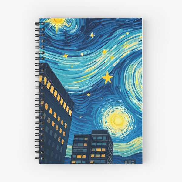 Item preview, Swirling Skies Above the City designed and sold by ArtComixHaven.