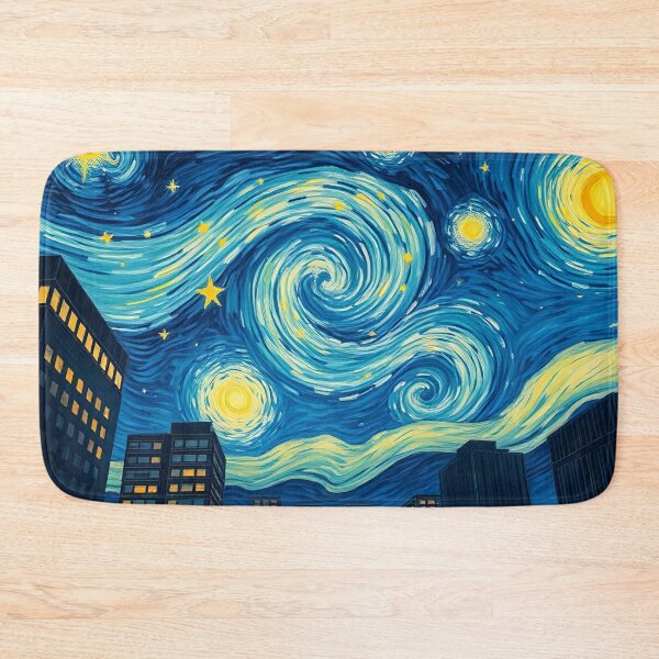 Item preview, Swirling Skies Above the City designed and sold by ArtComixHaven.